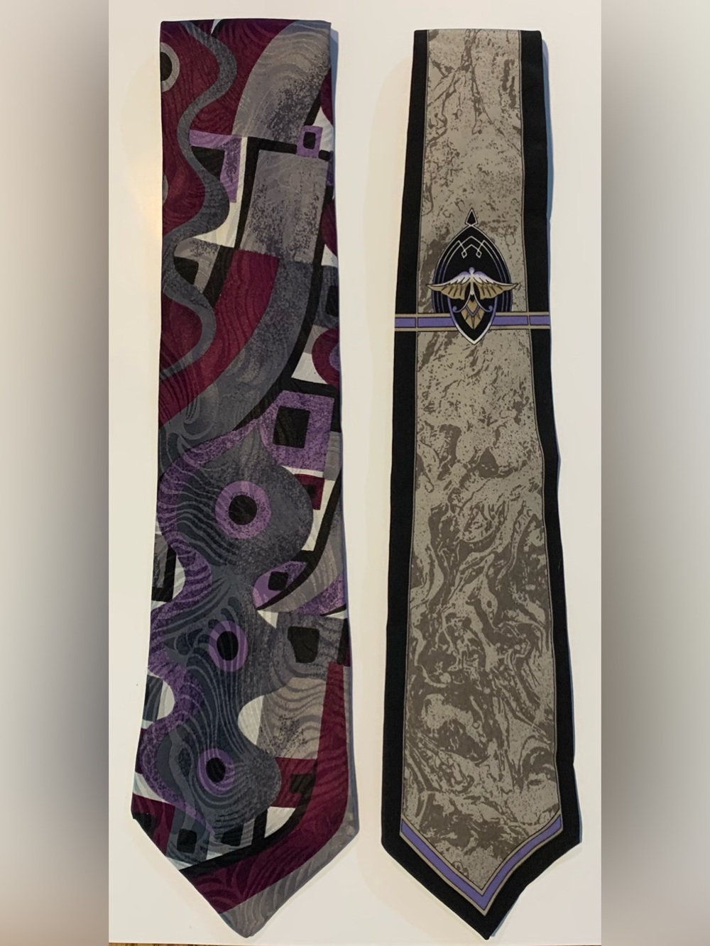 Vintage Italian Silk Power Tie Lot La Fenice & Kerkorian